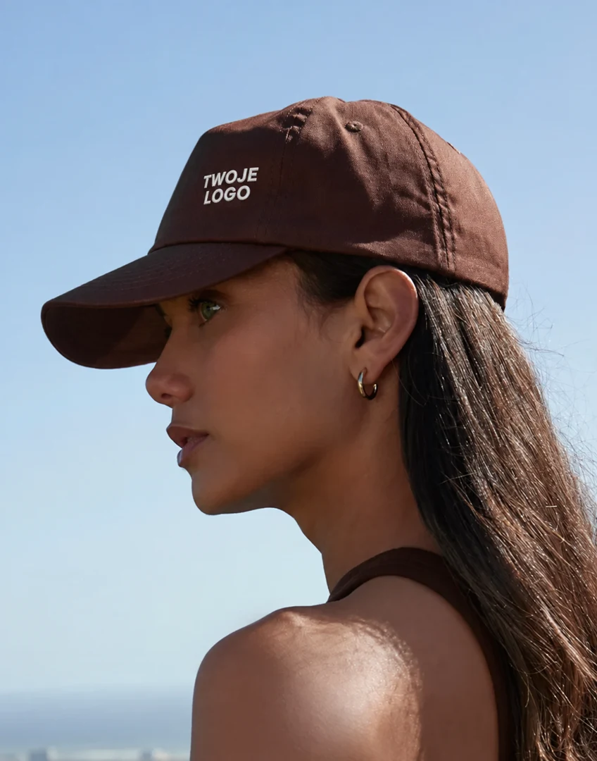 TEXTILE EUROPE Original 5 Panel Cap — przykład znakowania